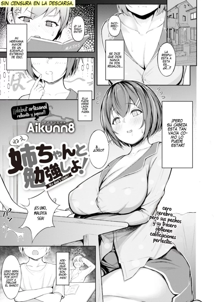 [Aikunn8] Nee-chan to Benkyou Shiyo! – We don’t study! | Estudiemos con Nee-chan (COMIC X-EROS #94) [Spanish] [Digital]