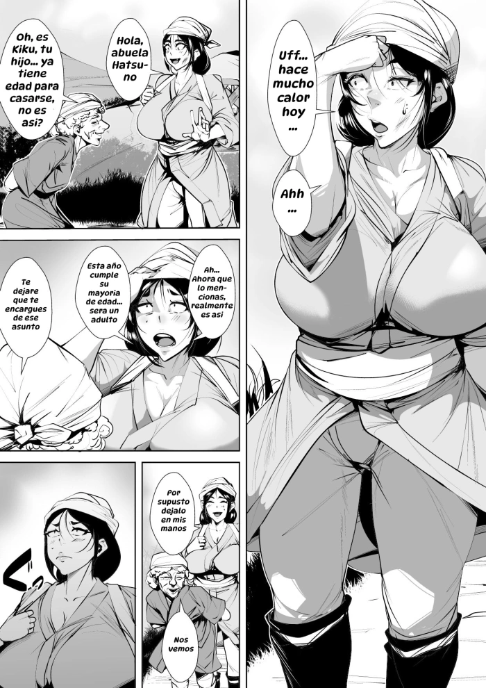 [AKYS Honpo] Mura no Insyuu de Seikyouiku wo一 Syuukan Zissen Suru Kaa-tyan｜La Mamá que Pone en Práctica la Educación Sexual Durante una Semana por una Antigua Costumbre del Pueblo [Spanish] [Hta scan]