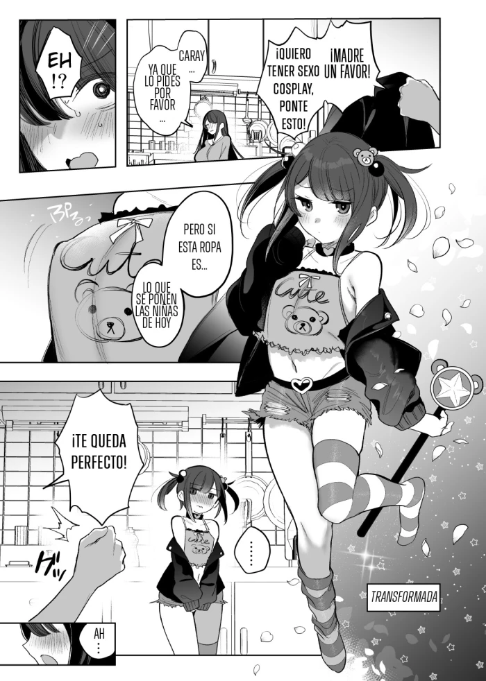 [Amamiya Mizuki] Mahou Shoujo Okaa-san, Mesugaki ni Naru [Spanish] [Satoru]