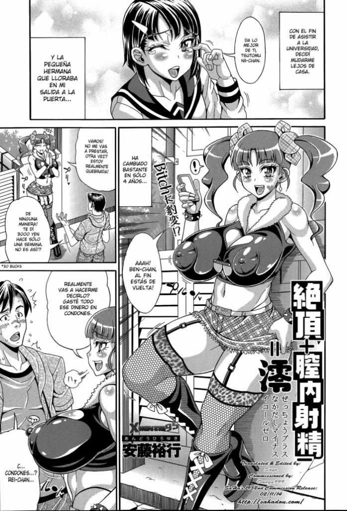 [Andou Hiroyuki] Zecchou Plus Nakadashi Minus Equal Zero | Orgasm + Creampie = Zero (COMIC Tenma 2014-06) [Spanish] [XHentai95]