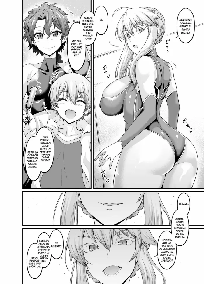 [Ankoman] Artoria, Seihai Mondou Futatabi | Cuestionando de nuevo a Arturia sobre el Santo Grial (Fate/Grand Order) [Español] [HGnF]
