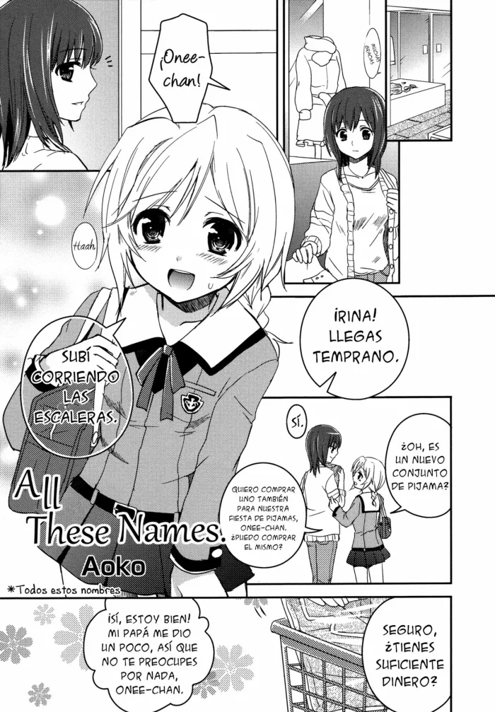 [Aoko] Namae o Kasanete | Todos esos Nombres (Shiro Yuri – Girls Love Paradise) [Spanish]