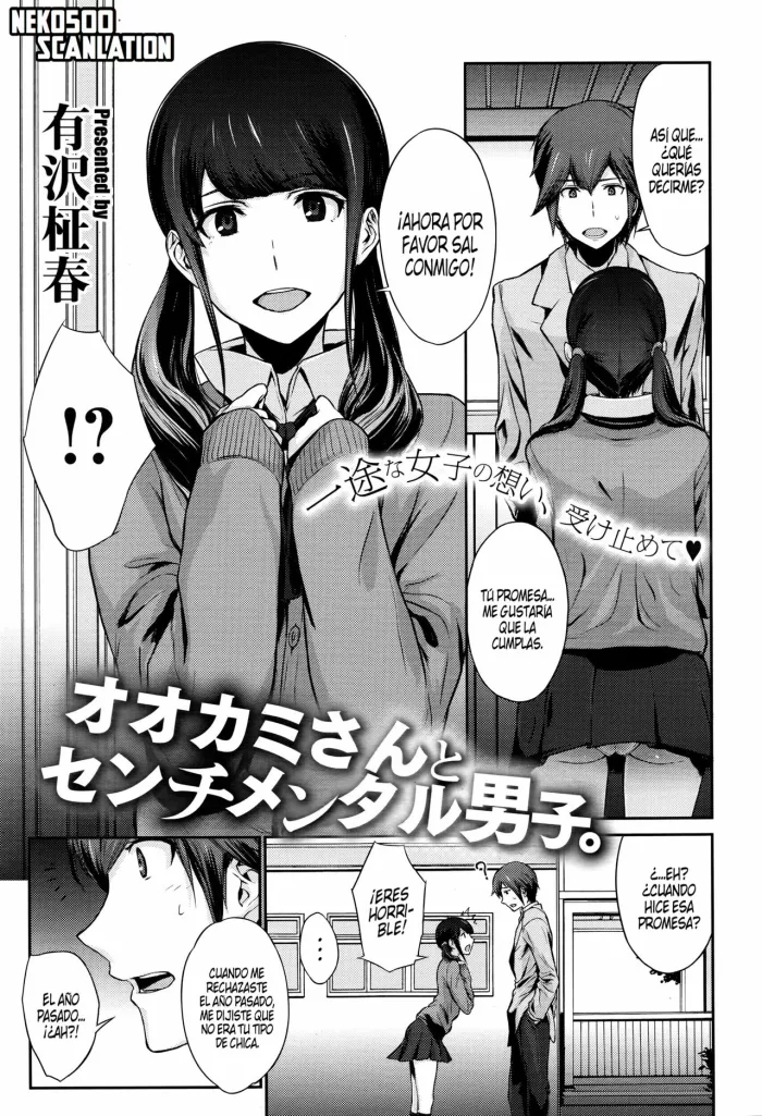 [Arisawa Masaharu] Ookami-san to Sentimental Danshi. | The Wolf and the Sentimental Boy (COMIC Megastore Alpha 2016-09) [Spanish] [Neko500] [Digital]
