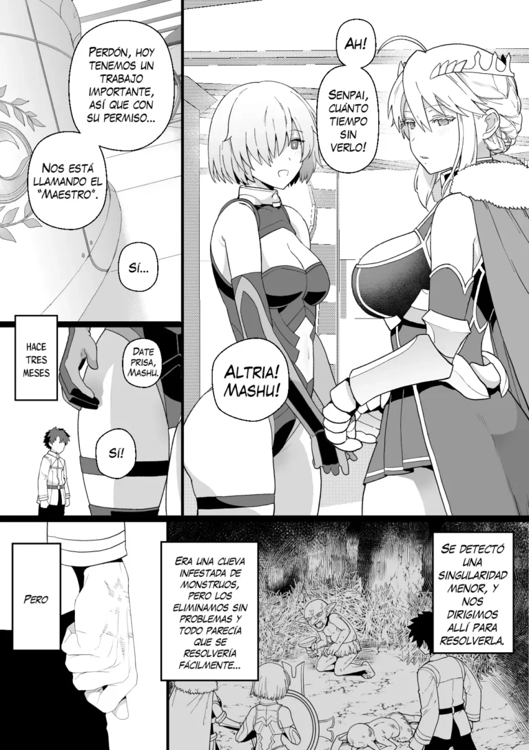Artoria to Mash, Goblin Kan – Artoria y Mash, Goblin Rape