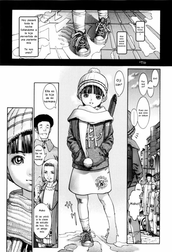 [Ashika] Maho-chan to. | Con Maho-chan (Guzuguzu Shitetara Sodacchauyo?) [Spanish] [Hige]