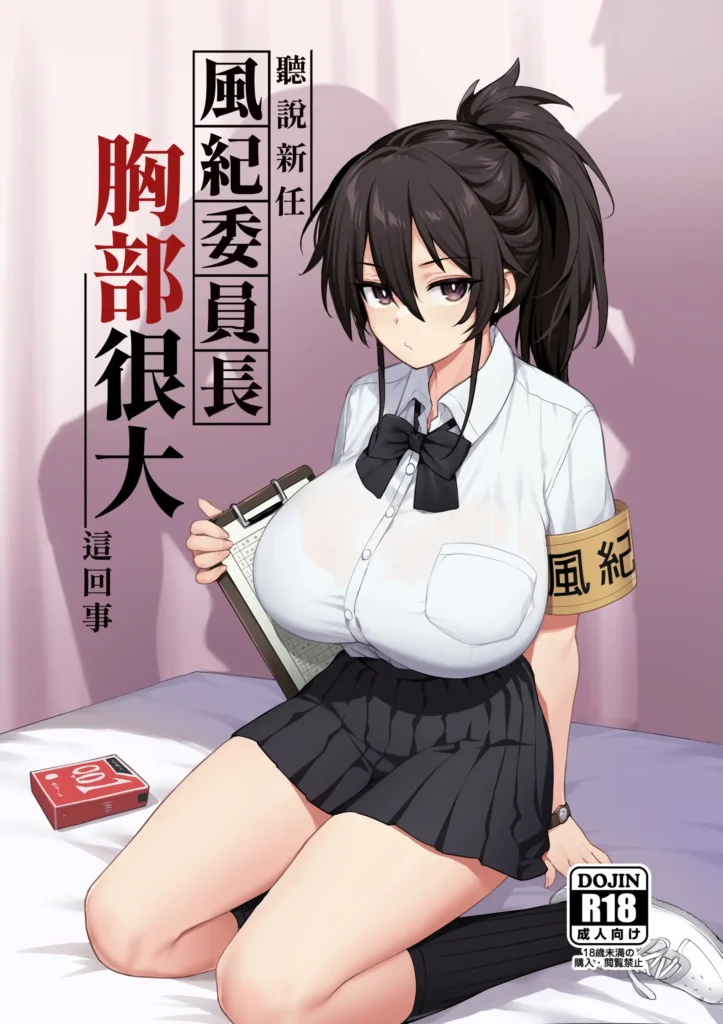 Atarashii Fuuki Iinchou wa Mune ga Ookii to Iu Uwasa ga Aru a color y sin censura