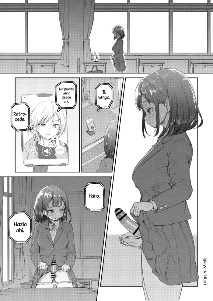[Ayanakitori] Kyoushitsu de Remote Hitori H Saserareru Futanari-chan [Spanish] [NOBODY]