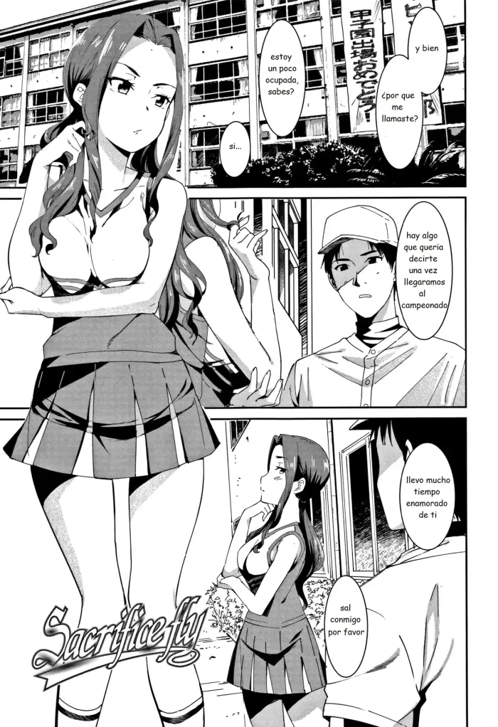 [Bakushishi AT] Sacrifice fly (Joshi Kousei) [Spanish] [MoeohUp]