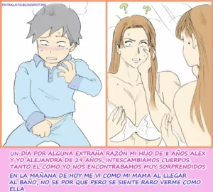 Bodyswap entre una madre y su hijo