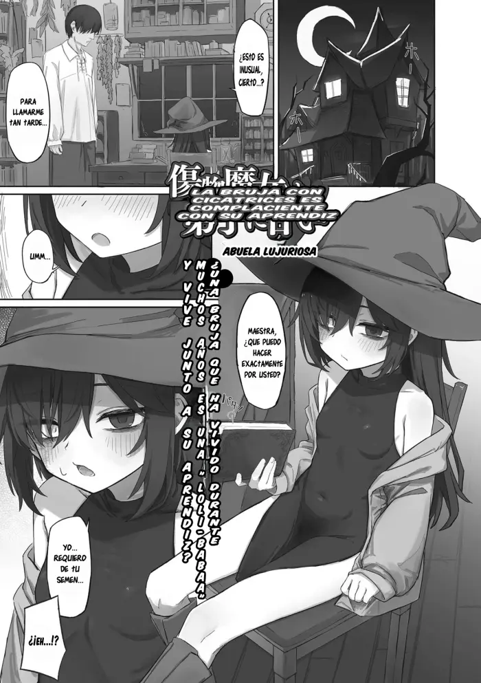 [Bonnou Obaa-chan] Kizumono Majo wa Deshi ni Amai｜La Bruja con Cicatrices es Complaciente con su Aprendiz (Loli Babaa Senmon Anthology Chiyoko Maki no San) [Ice Cream] [Digital]
