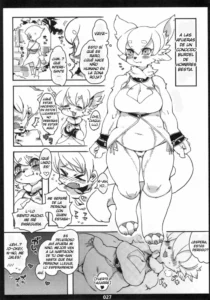 (C81) [Mayoineko (Shinobe)] Kiken na Sakaba no Nee-san (Kemokko Lovers 2) [Spanish]