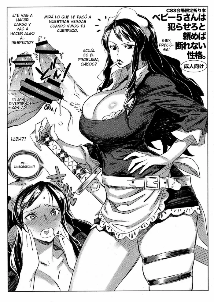 (C83)  Kaijou Gentei Orihon Baby 5-san wa Yarasero to Tanomeba Kotowarenai Seikaku. (One Piece) [Spanish] {El nido del Cóndor}