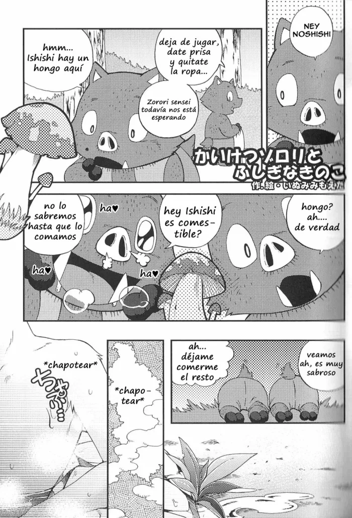 (C84) [Dogear (Inumimi Moeta)] Zorori el Extraordinario y El Hongo Misterioso (Kaiketsu Zorori) [Spanish] [Haoru]