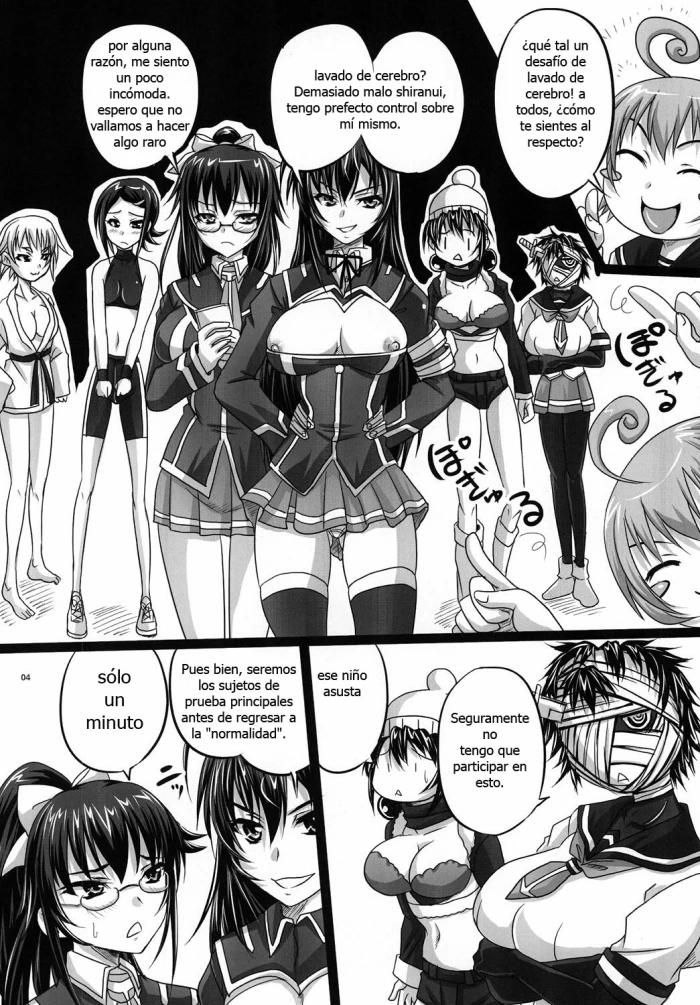 (COMIC1☆4) [Nozarashi (Nozarasi Satoru)] ROYAL Medaka SCRAMBLE (Medaka Box) [Spanish] [Incomplete]