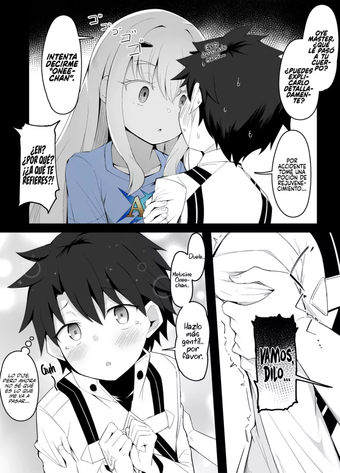 [Corundum] Dekiai Onee-chan Mode ga Kakusei shite Shimatta Melusine (Fate/Grand Order) [Spanish] [Rakuen Translations]