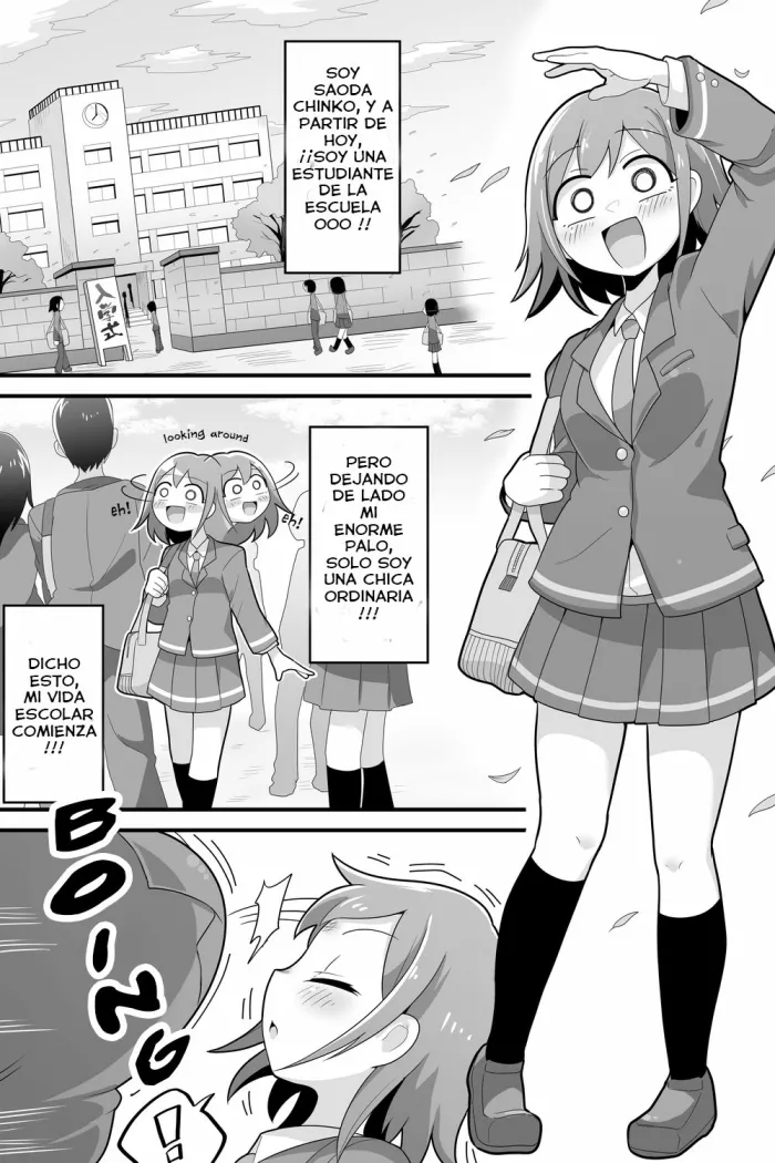 [Dakkoku Kidoutai S.A.C (Dakkoku Jiro)] Futanari Dekachin School Life [Spanish]