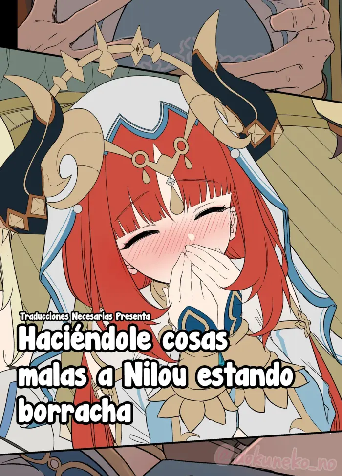 [Dokuneko Noil] Nilou ni Warui Koto o Suru Hanashi – Haciéndole cosas malas a Nilou estando borracha (Genshin Impact) [Español] [Traducciones necesarias]