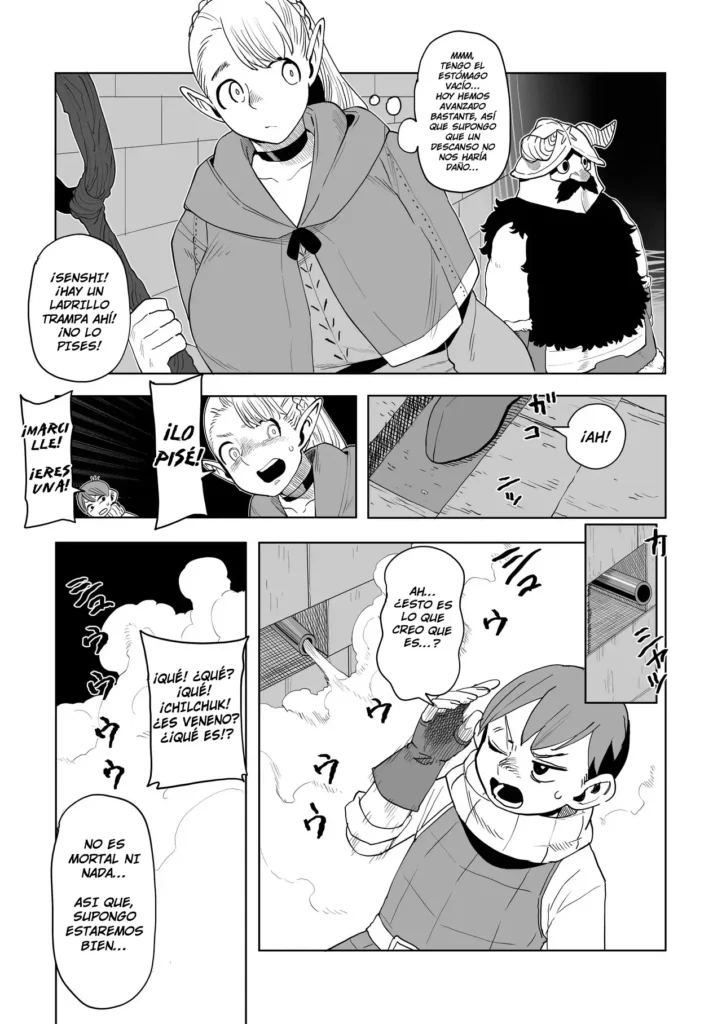Dungeon Meshi – Hatsujo Torappu no Kaishoho｜Dungeon Meshi – Cómo Rremover el Efecto de la Trampa Afrodisíaca