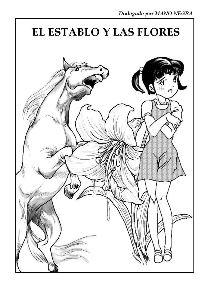 El establo y las flores [The stable and flowers] Spanish