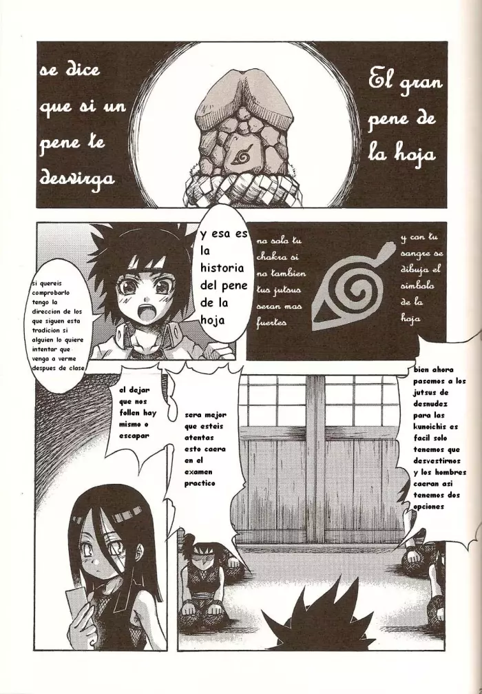 El gran pene de la hoja