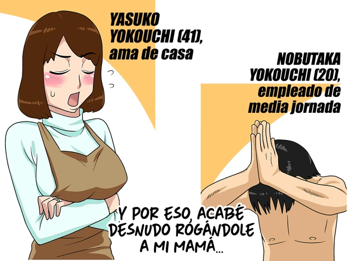 [Freehand Tamashii] Toiu wake de, Zenra de Kaa-san ni Onegai shite mita. [Spanish] {Ongomarrano}