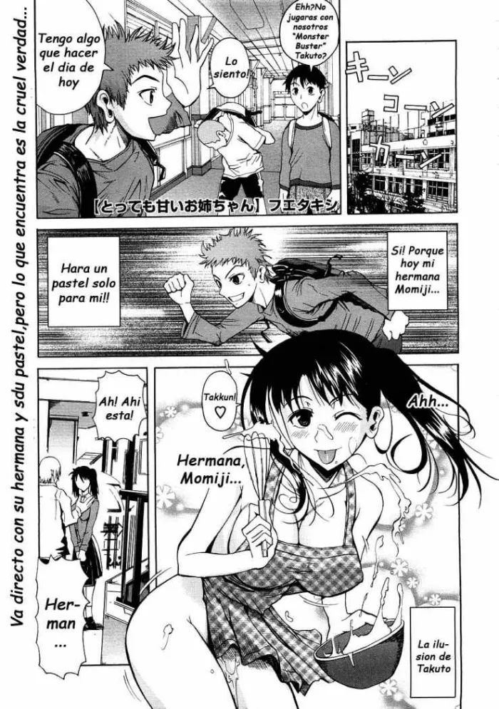 [Fuetakishi] Tottemo Amai Onee-chan | Very Sweet Sister (COMIC Megastore 2009-01) [Spanish] [Varkatzas666] [Decensored]