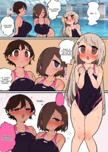 Futanari Suieibu-chan Wa Buchou Kengen de Mainichi Haremu Osettaishitemoraemasu｜Con la Autoridad de la Presidenta Futanari, Todas las Miembros del Club de Natación Entrenan a Diario como su Harem Exclusivo