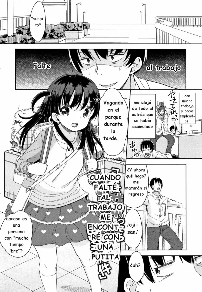 [Fuyuno Mikan] Kaisha Sabottara Loli Bitch to Deatta Ken | Cuando falté al trabajo me encontré con una putita (Hatsujou Girls) [Spanish] [Kaede Fansub]