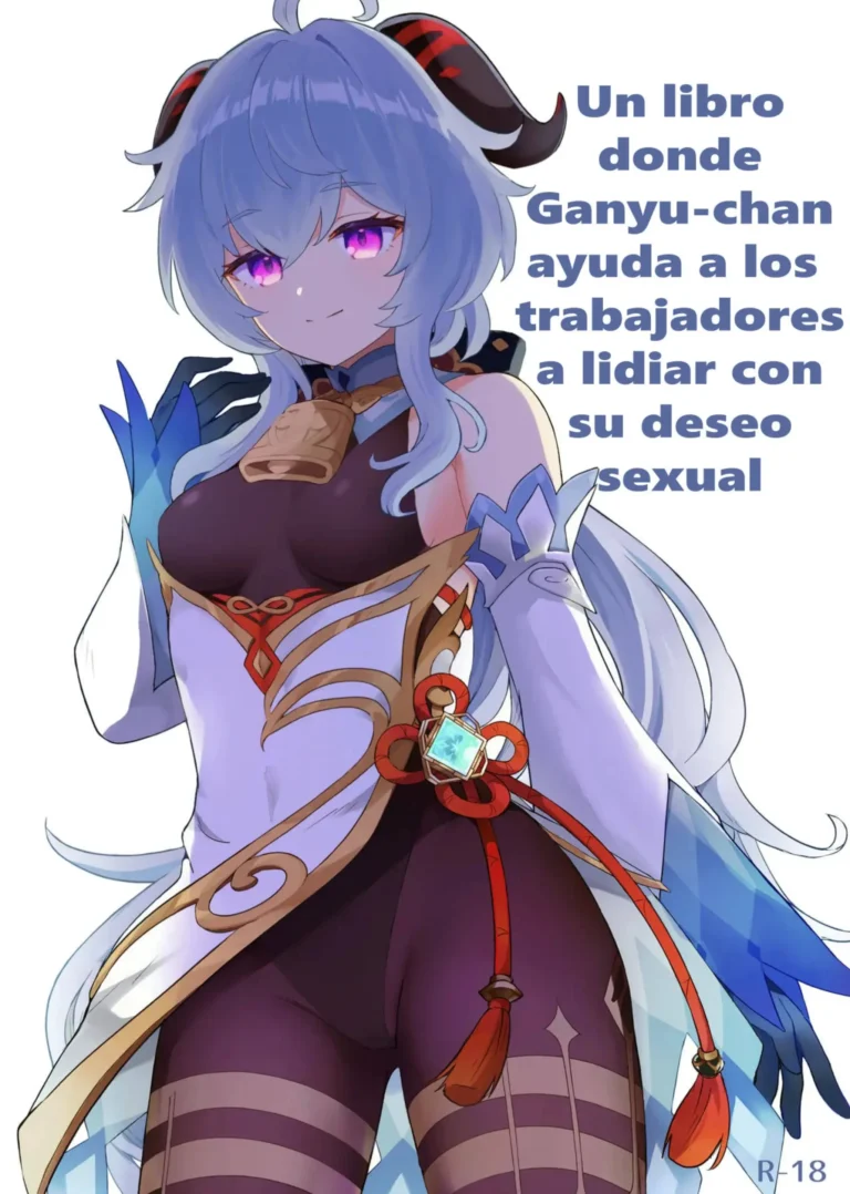 Ganyu-chan ga Shigoto to Seiyoku Shori o Otetsudai suru Hon. | Un Libro donde Ganyu-chan ayuda a los trabajadores con su deseo sexual (decensored)