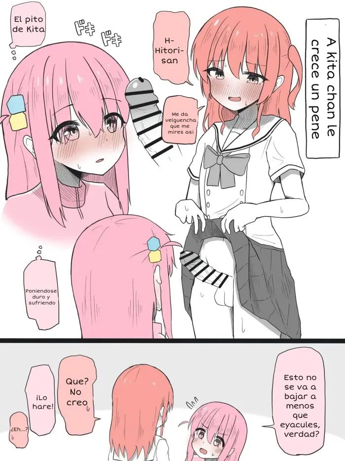 [GOKURIN] Kita-chan ni Haeta Manga (Bocchi The Rock!) [Spanish] [idiota_MX translation]