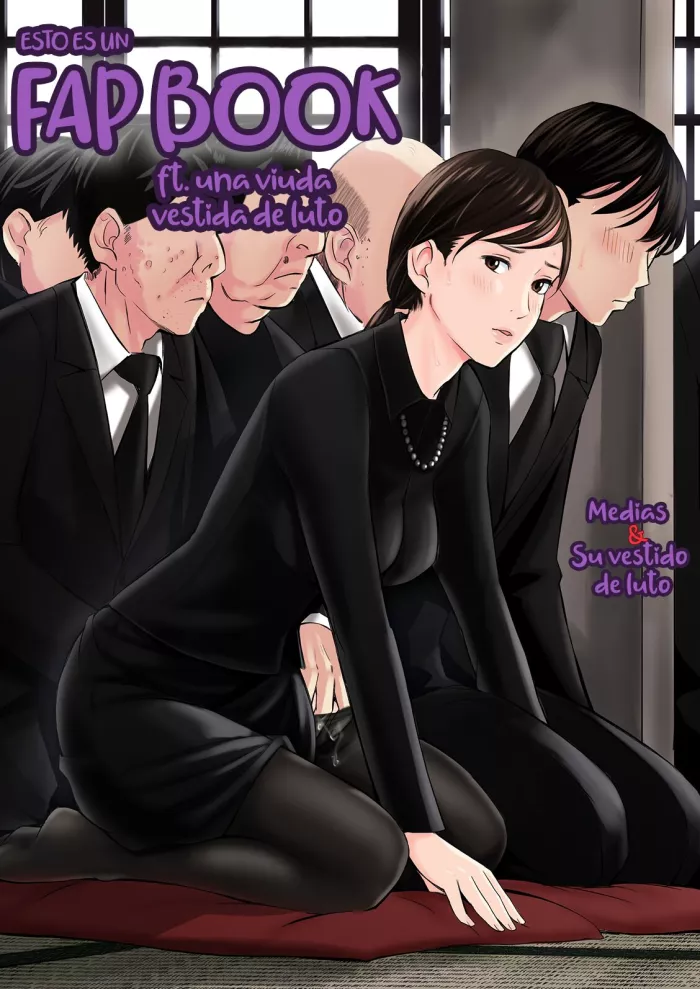 [Gomikasu Tarou] Mofuku Miboujin no Erohon desu | Esto Es Un Fap Book ft. una viuda vestida de luto [Spanish]