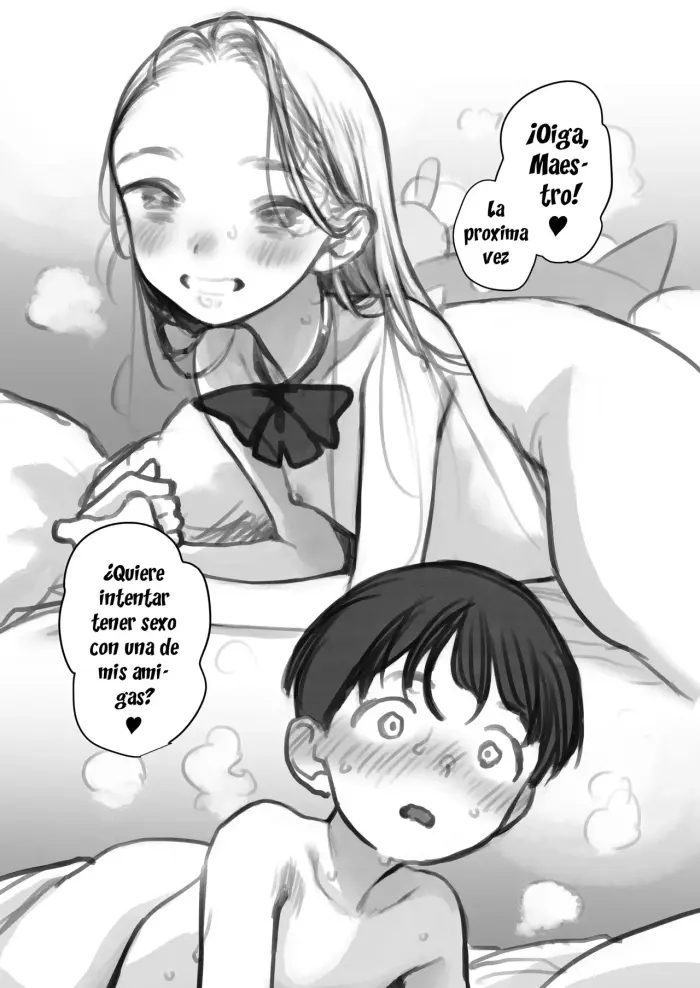 [Haguhagu] Shitei & Manadeshi & Konoha-chan 3P｜Maestro, Discípula Amada y Konoha-chan 3P [Spanish] [Hs enfermos]