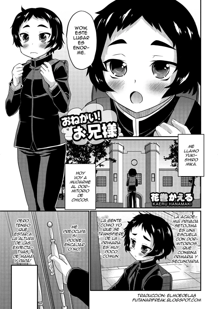 [Hanamaki Kaeru] Onegai! Onii-sama (Otokonoko Heaven’s Door 2) [Spanish] [ElMoeDela8] [Digital]