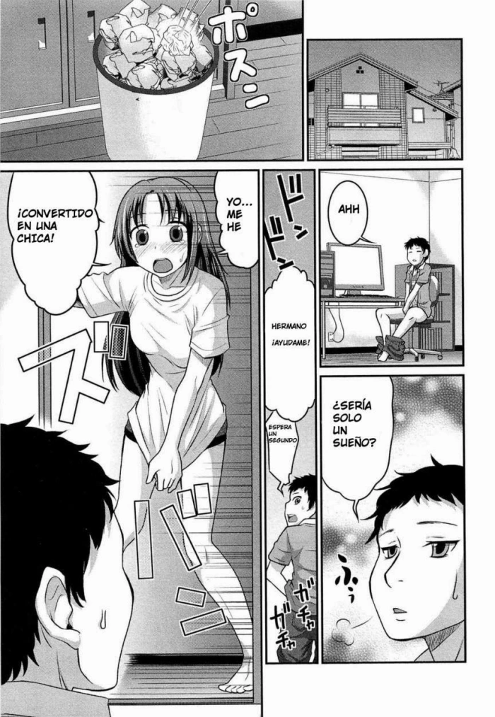 [Hanamaki Kaeru] Yousei-san ni Onegai!? | Please, Mister Fairy! (Nyotaika! Paradise 02) [Spanish]