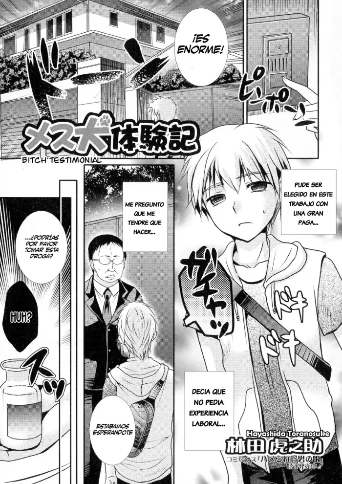 [Hayashida Toranosuke] Mesuinu Taikenki | Bitch Testimonial (Nyotaika Happiness!) [Spanish] [TF Scans]