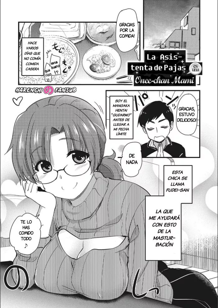 [Hijiri Tsukasa] ONANI ASSISTANT no Onee-chan MAMA (ONA-ASSI! ~Ero Manga Ka no Onanie wo Tetsudau Shigoto~ Cap. 04) [Spanish] [Harenchi no Fansub]