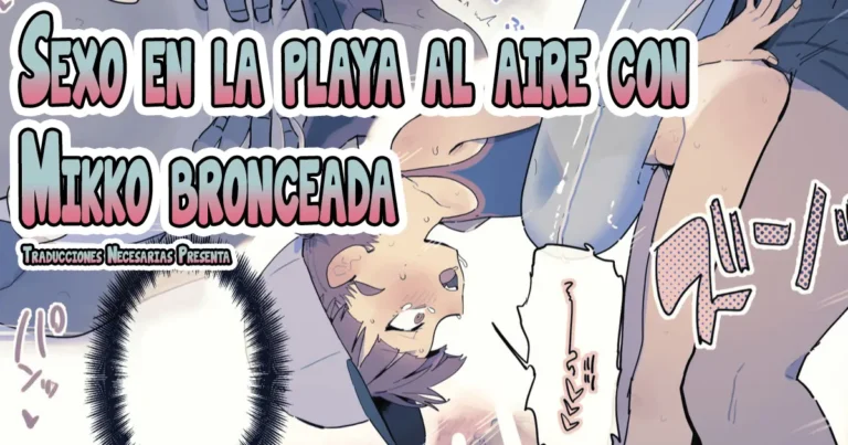 Hiyake Hiyake Mikko to Yagai Bīchikkusu｜Sexo en la Playa al Aire Libre con Mikko Bronceada