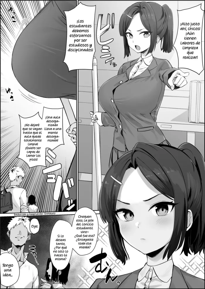 [Hotate-chan] Soku ochi iinchou | The Student Council Leader’s Instantaneous Fall [Spanish] [Shirokuto]