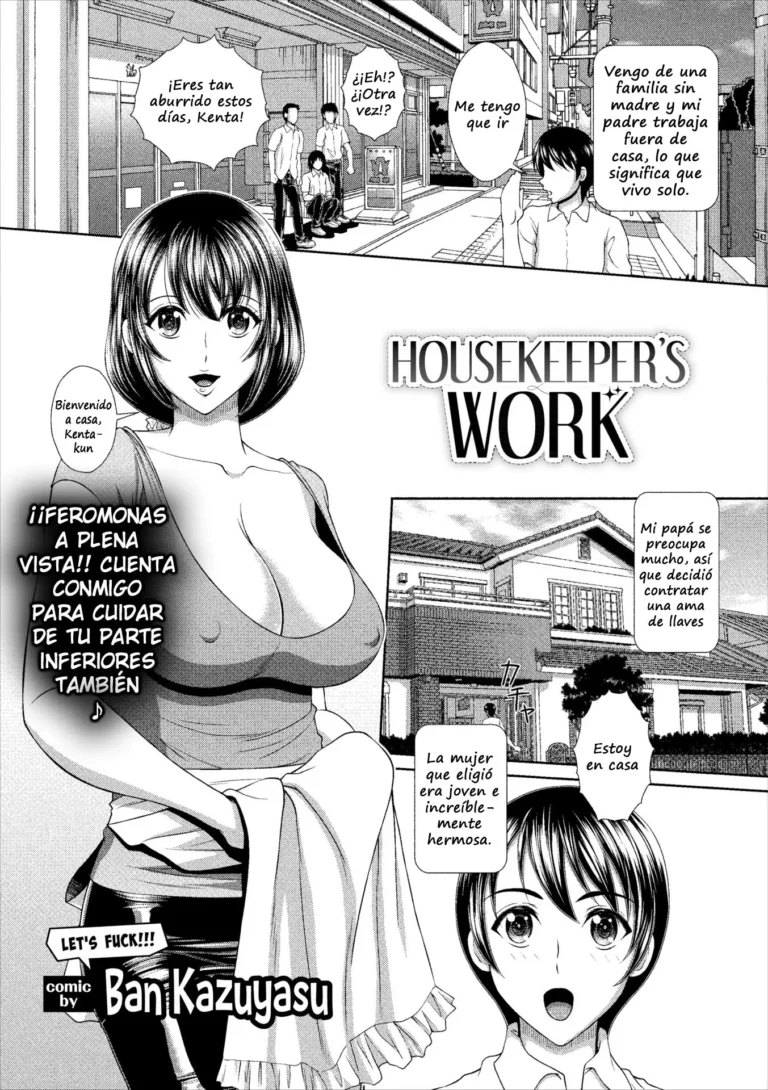 Housekeeper’s work/ Trabajo de una ama de llaves