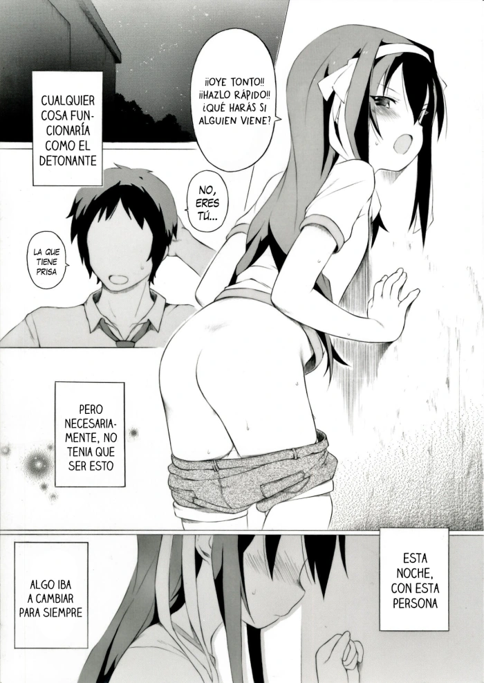 [Itano Chiharu] Tanabata no Yoru ni Jitsu wa Konna Koto ga Attarashii desu yo – Parece que, en realidad, algo así ocurrió en la noche de Tanabata (Suzumiya Haruhi no Yuuutsu) [Español] [Traducciones necesarias]