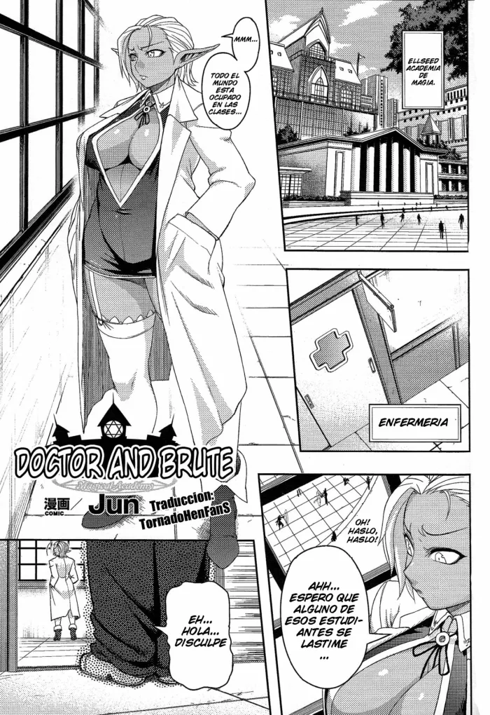 [Jun] Hokeni to Yajuu | Doctor and Brute (Mahou Gakuen Hen) [Spanish] [TornadoHenFanS]