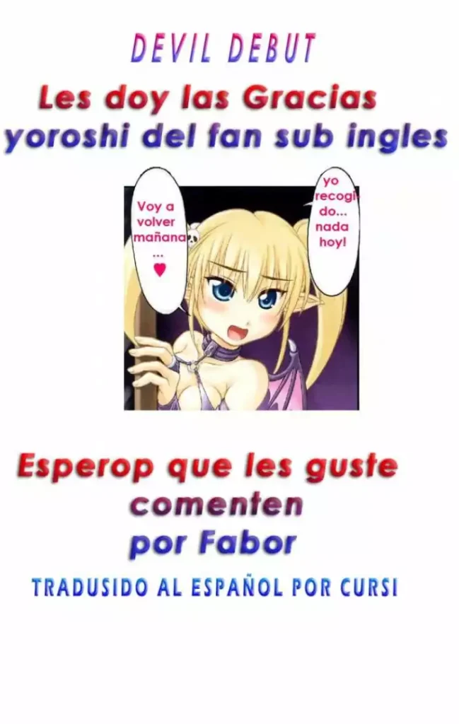 [Kagehara Hanzou] Koakuma Debut? | Devil Debut? (Comic Moog 2008-07) [Spanish] [Cursi]