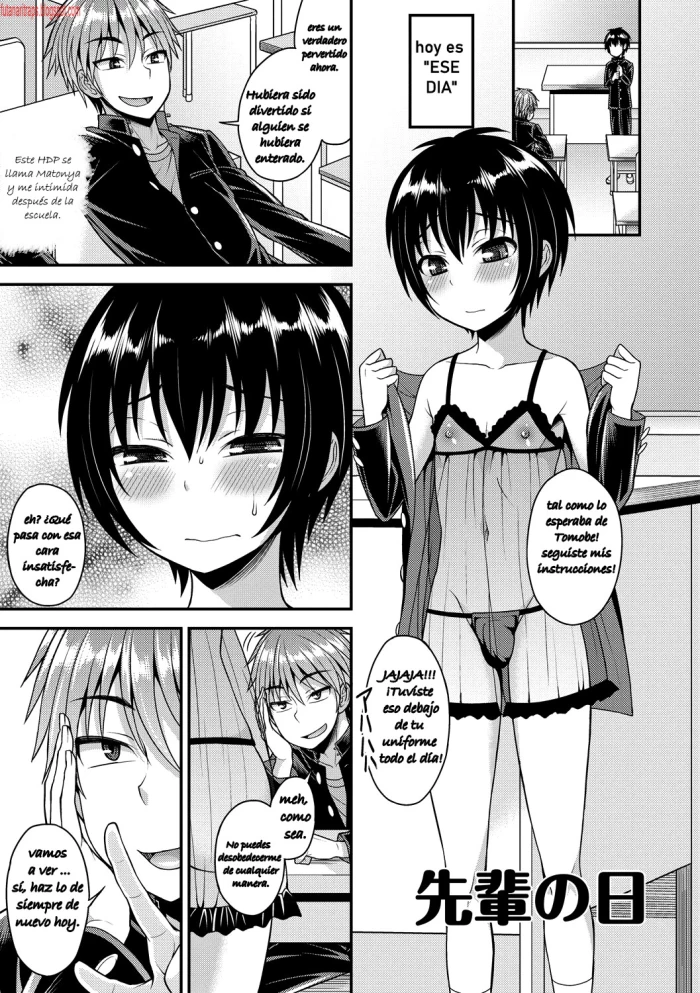 [Kanbayashi Takaki] Senpai no Hi (Otokonoko Heaven’s Door 4) [Spanish] [Bananare22] [Digital]
