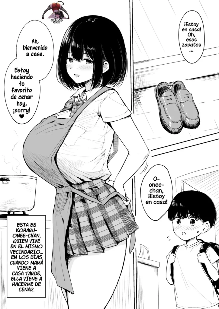 Kinjo no Onee-chan to Orusu Ban | Home Alone with the Neighborhood Onee-chan