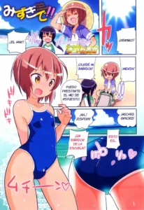 [Kitsune Choukan] Mizugi de!! | Lovely School swimsuit!! (Otokonoko Heaven Vol. 11) [Spanish] [Fanboo]
