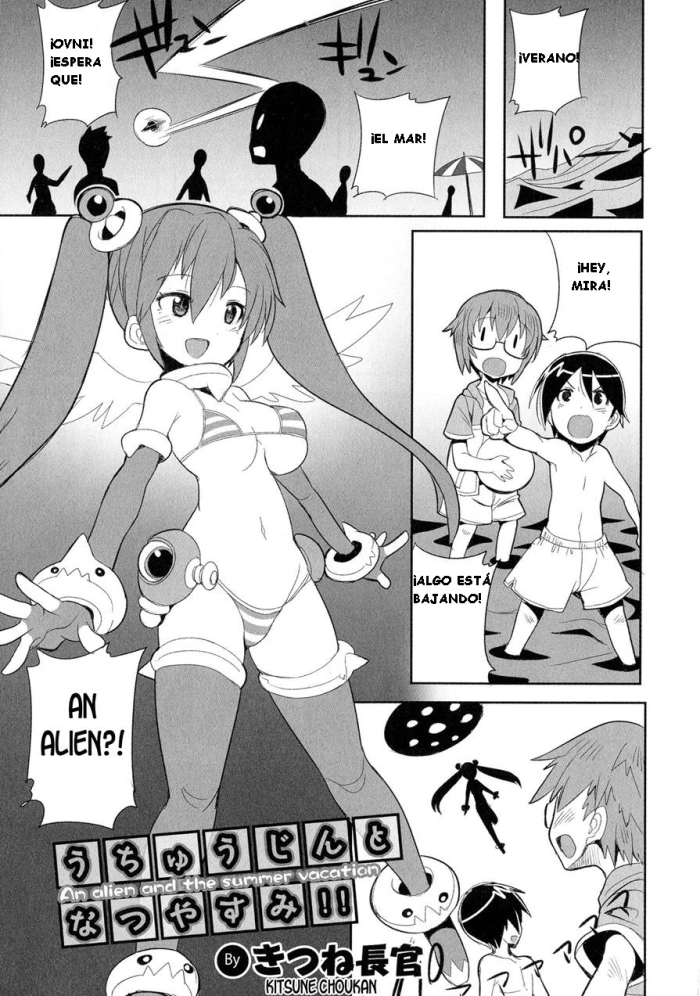 [Kitsune Choukan] Uchuujin to Natsuyasumi!! – An alien and the summer vacation (Nyotaika! Paradise 04) [Spanish]