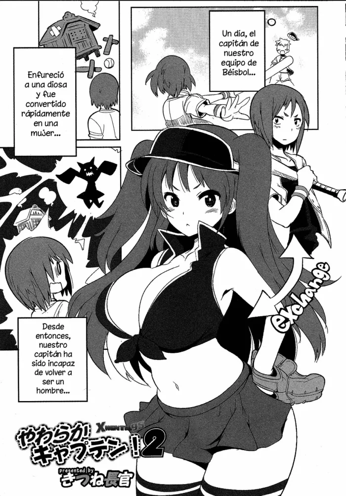 [Kitsune Choukan] Yawaraka Captain! 2 | Suave Capitana! 2 (Nyotaika! Paradise 08) [Spanish] [XHentai95]