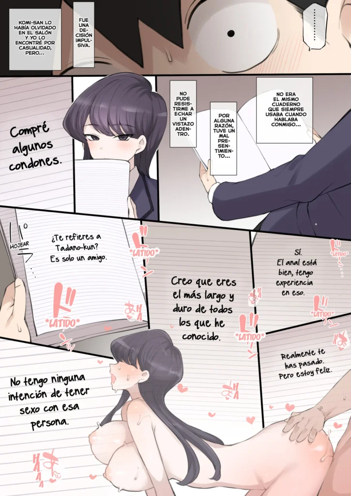 Komi-san ga Wasureteitta Note ni wa…
