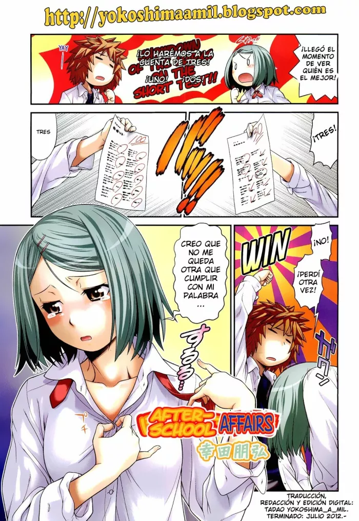 [Kouda Tomohiro] Houkago Jijou | Después de clases (COMIC Aun 2012-01/02) [Spanish] [Aduko]