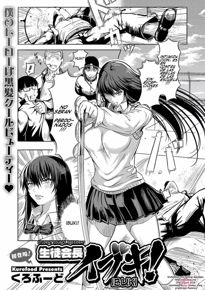 [Kurofood] Seitokaichou Ibuki! | Ibuki, La presidente del Consejo Estudiantil! (COMIC Megastore H 2013-07) [Spanish] [Digital]
